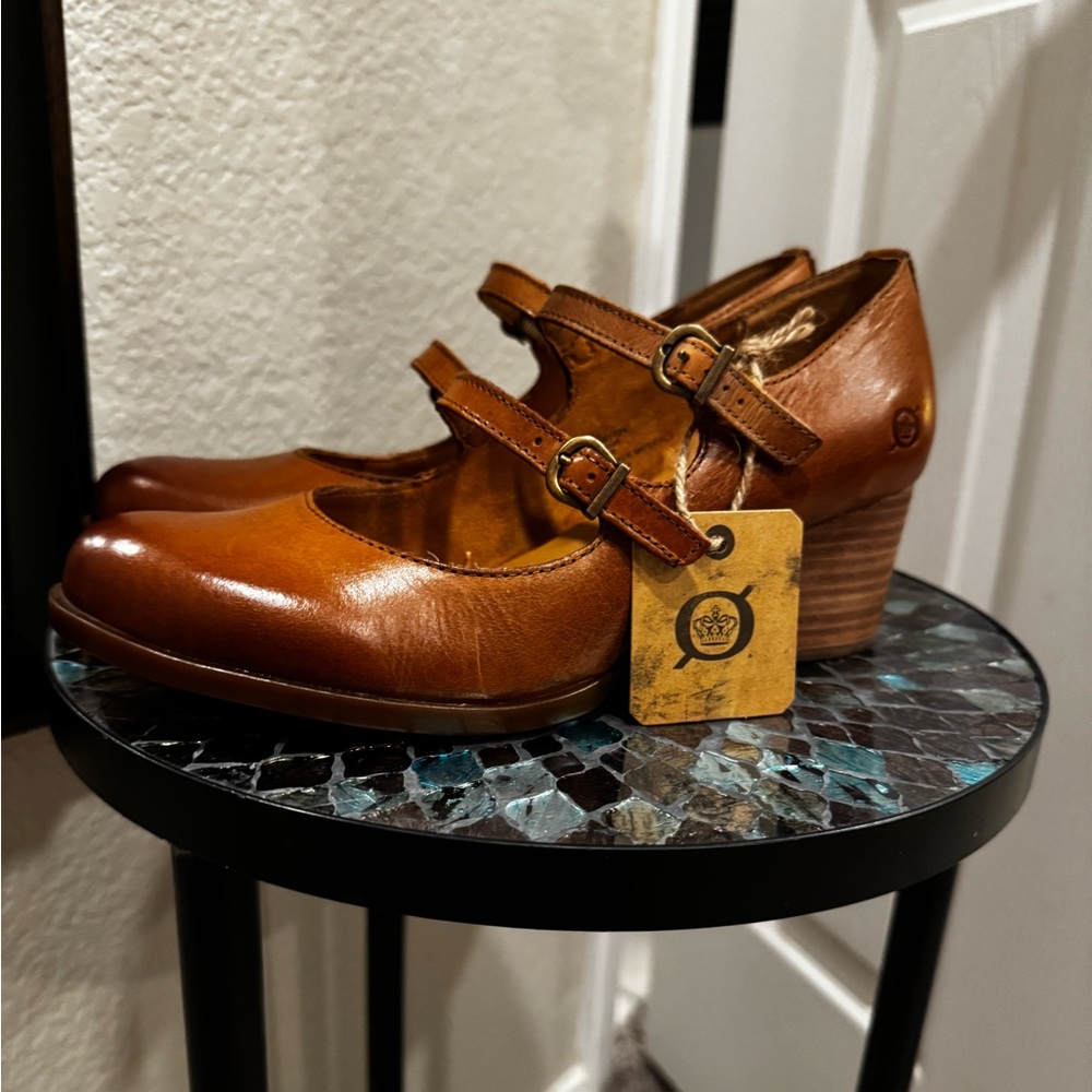 Born Tan Karalee Mary Jane Pumps